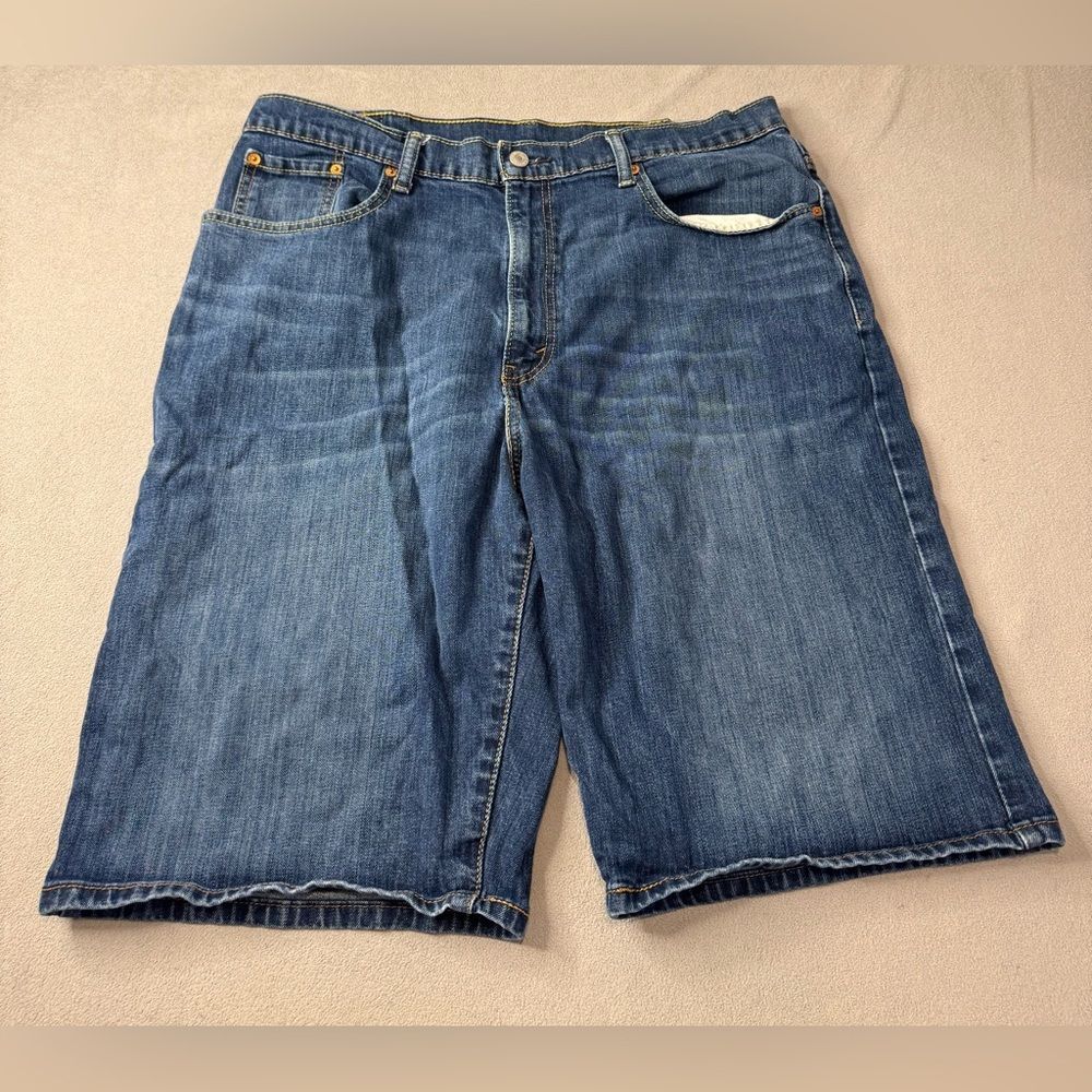 Levi's 569 Denim Shorts Mens Size 38 Loose Fit Straight